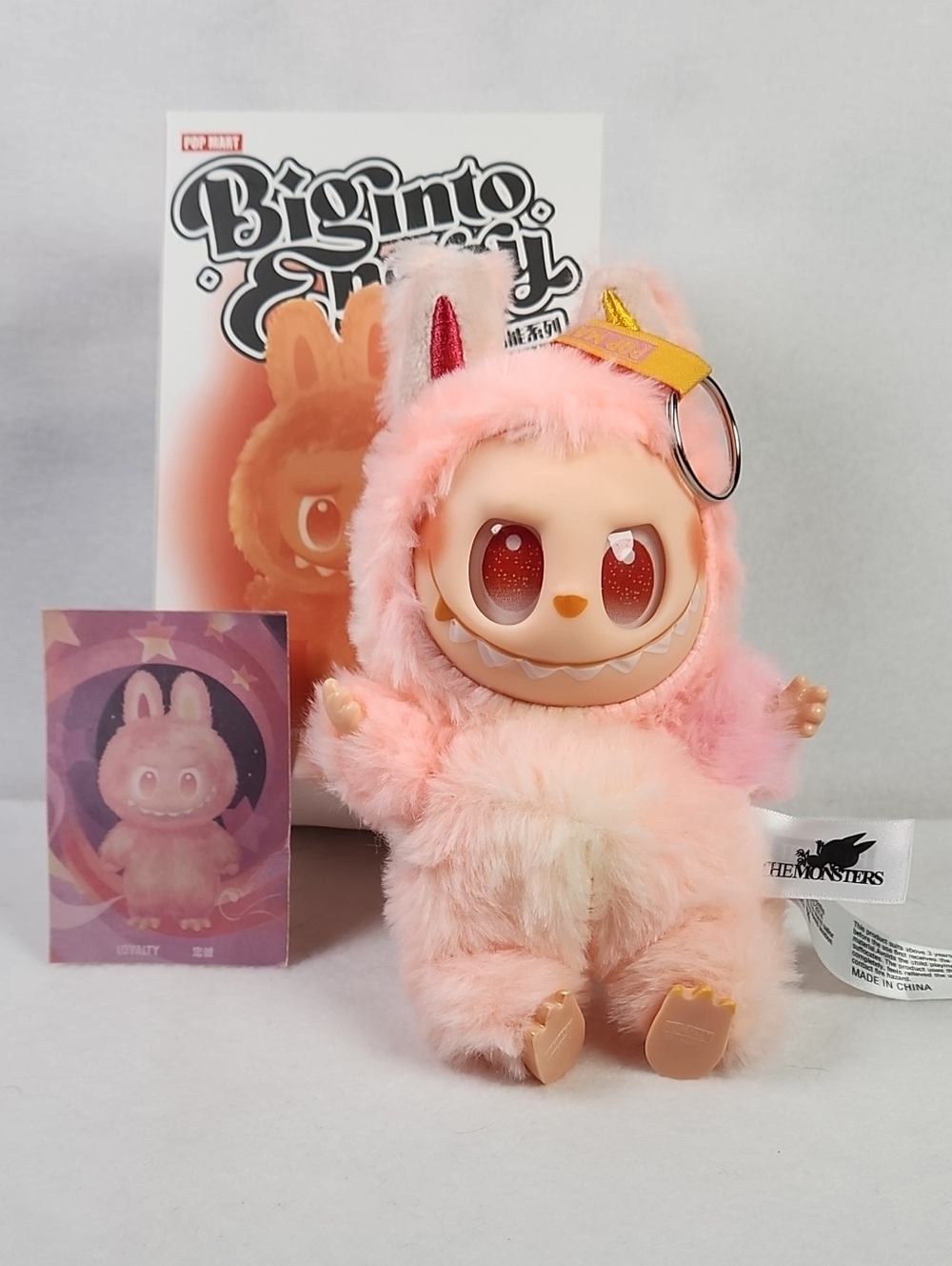 The Monsters Pink LOYALTY Plush Keychain - BigintoEnergy Edition